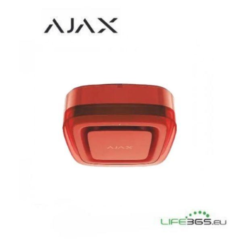 AJAX EN54 FIREPROTECT (SOUNDER/VAD) RED - ALLARME ACUSTICO E VISIVO